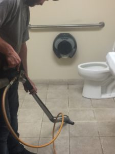 Commercial grout cleaning